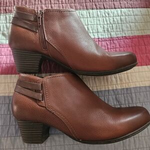 Clarks Brown Ankle Boots